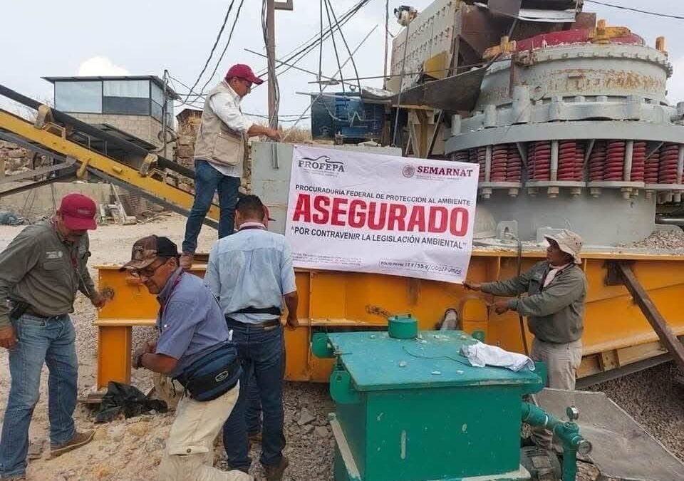 PROFEPA Clausura Banco de Material Pétreo en Jiquipilas por Explotación Ilegal
