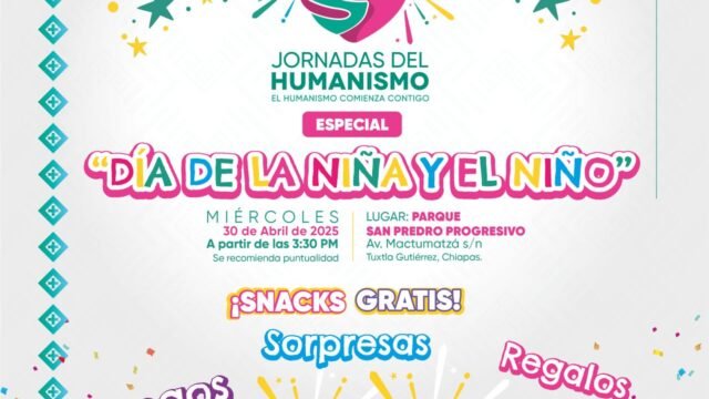 Jornadas del Humanismo llevarán alegría y servicios a San Pedro Progresivo en Tuxtla Gutiérrez