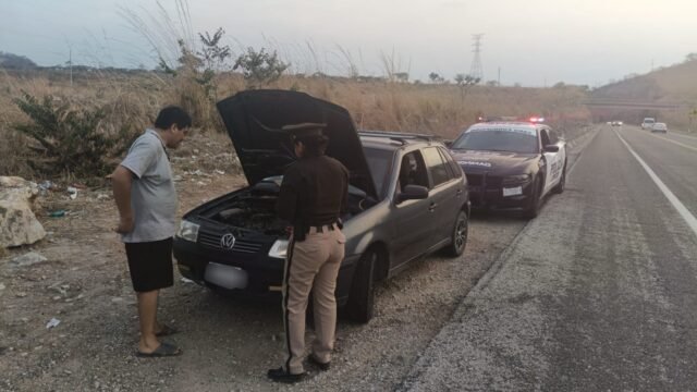 SSP asiste a conductores en carreteras de Chiapas