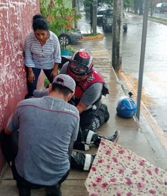 Repartidor herido tras ser atropellado por un vehículo que huyó en Tapachula
