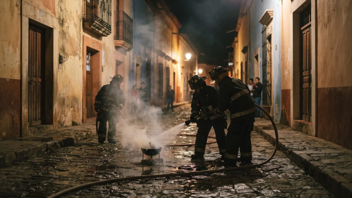 Anafre encendido provoca movilización de bomberos en colonia de San Cristóbal