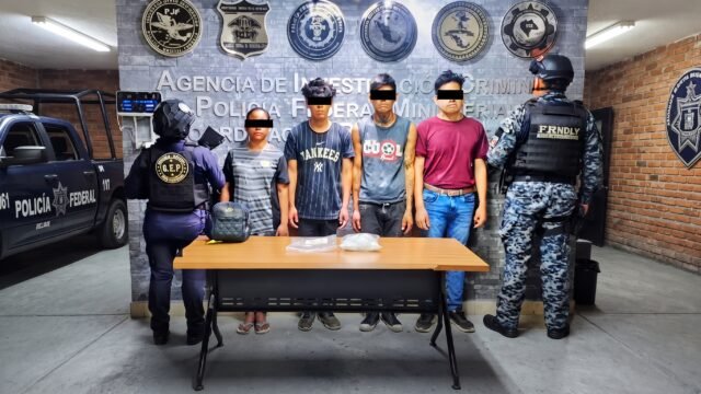 Detienen a cuatro personas con más de 200 dosis de cristal en Suchiapa
