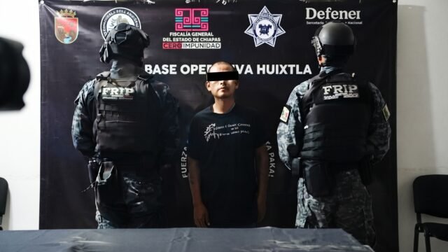 Detienen a El Pelón con 20 dosis de presunto cristal en Huixtla