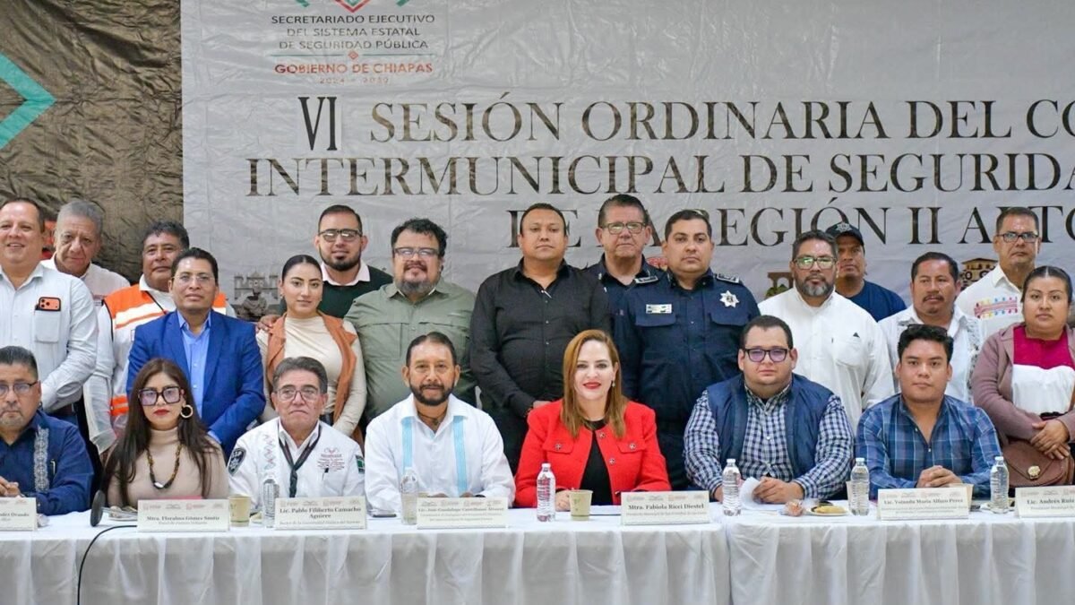Encabeza Fabiola Ricci sesión de seguridad intermunicipal de Los Altos en San Cristóbal
