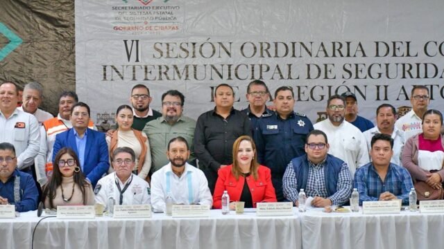 Encabeza Fabiola Ricci sesión de seguridad intermunicipal de Los Altos en San Cristóbal
