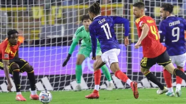Francia vence 1-0 a Bélgica en Bruselas con gol de Olise en la Nations League