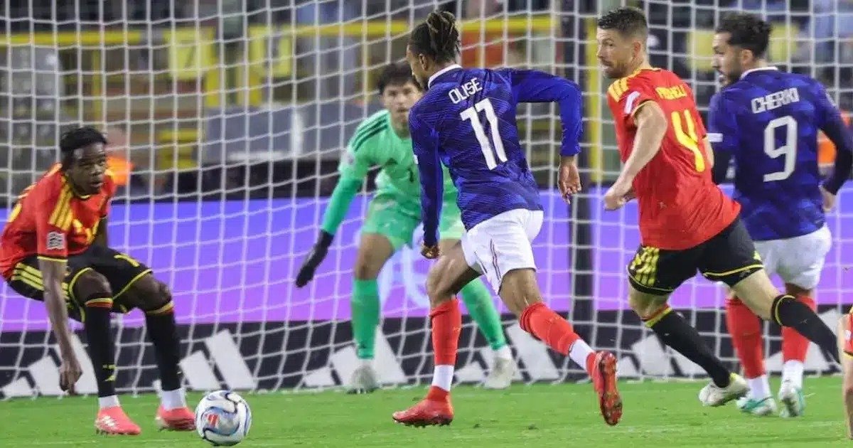 Francia vence 1-0 a Bélgica en Bruselas con gol de Olise en la Nations League