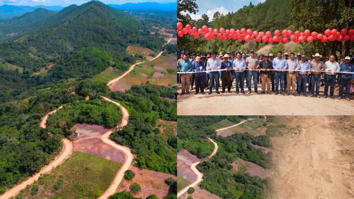 Inauguran camino sacacosechas en el ejido Chiapas de Las Margaritas