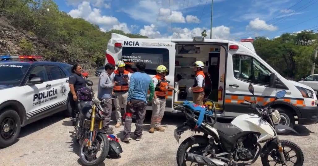 Motociclista resulta grave tras presunto choque y fuga en Libramiento Norte en Tuxtla