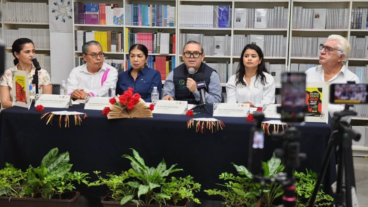 Presentan FIL UNACH 2026 en Tuxtla con invitados internacionales y cuatro sedes