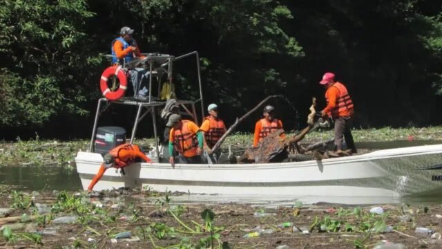 Retiran más de 2 mil 393 toneladas de residuos del Cañón del Sumidero