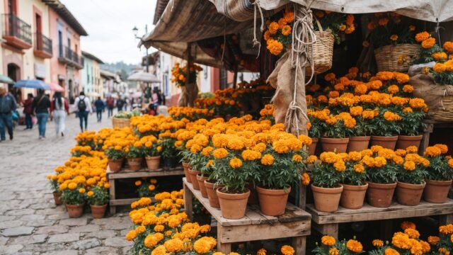 A precio de campo: productores de Berriozábal ofrecen macetitas de cempasúchil