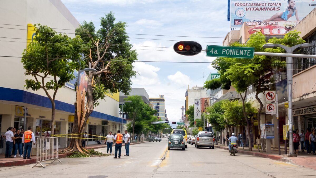 A punto de colapsar: retirarán árbol fracturado que amenaza a visitantes en el Joyyo Mayu