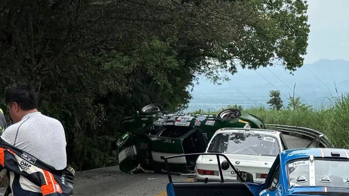 Adiel y Evelin Gamboa se despistan en calificación de la Carrera Panamericana