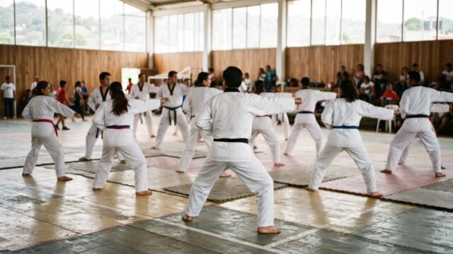 Afilan las formas en Tuxtla: más de 40 lobos se encierran dos días para perfeccionar el taekwondo