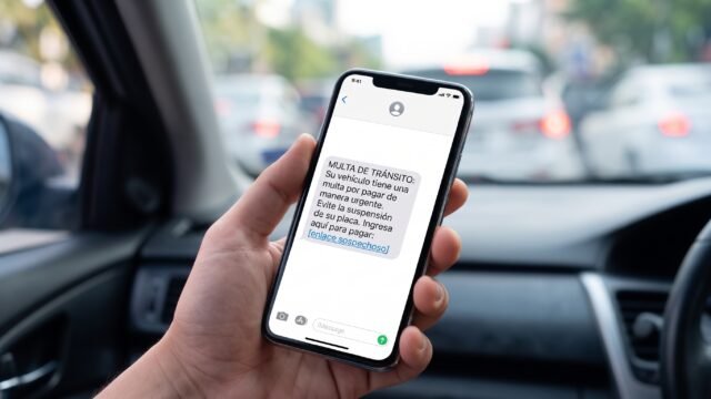Alertan por fraude con SMS de multas de tránsito que amenaza con suspender placas