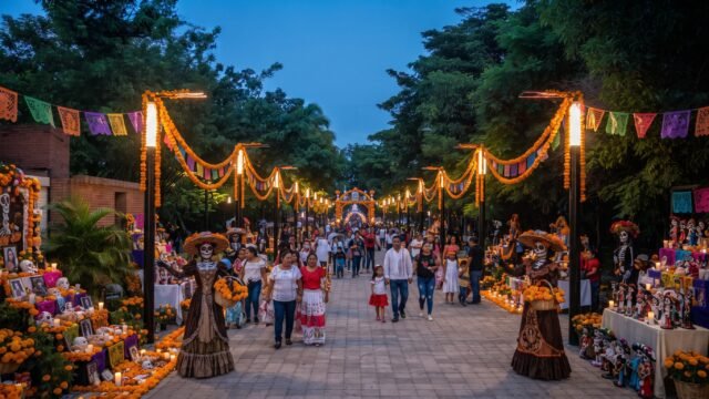 Anuncian fiesta de Todos Santos en el Parque Central: catrinas, lucha libre y marimba en vivo