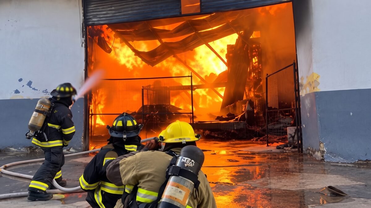 ¡Arde León!: incendio en fábrica de solventes deja un herido y mil evacuados