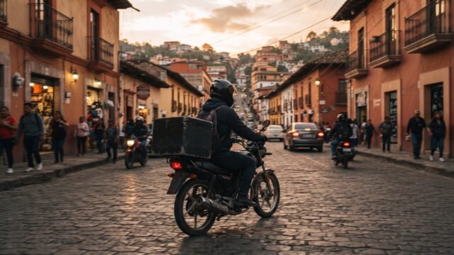 Asaltan a motorepartidor en la colonia Bosques del Pedregal en San Cristóbal