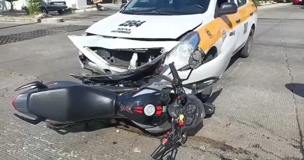Aumentan hasta 60% los accidentes viales por lluvias en Tuxtla Gutiérrez