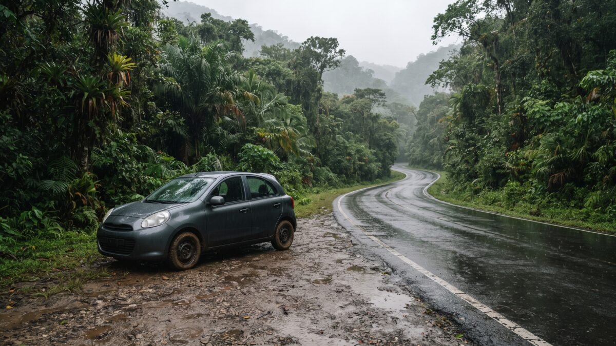 Automóvil sale de la carretera Altamirano-Comitán y deja un lesionado