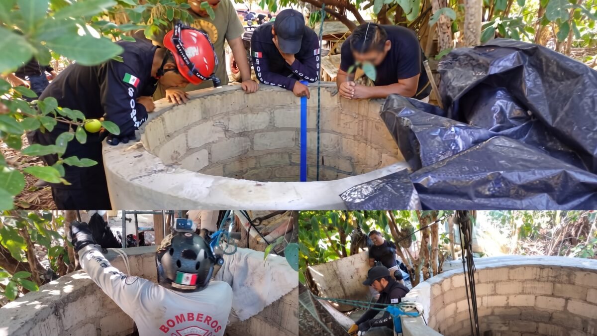 Bajan 18 metros por un lomito en Ocosingo: ya estaba muerto cuando lo sacaron del pozo