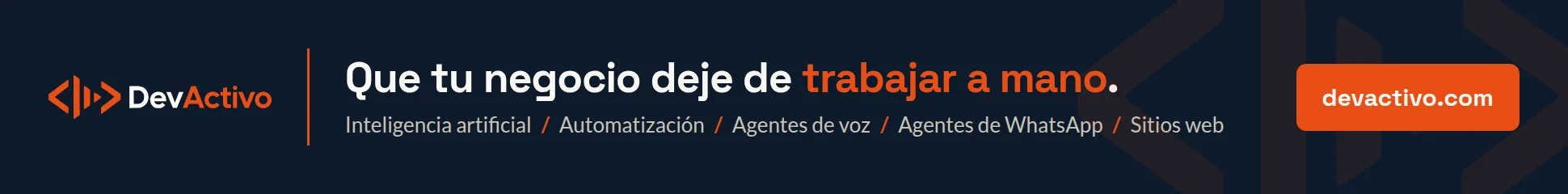 DevActivo: inteligencia artificial, automatización y agentes