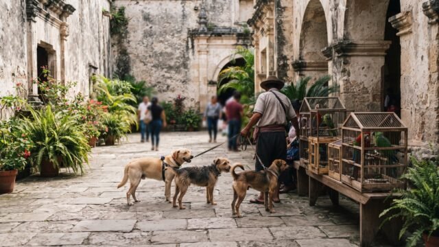 Bendicen a mascotas ante San Francisco de Asís en San Cristóbal de Las Casas