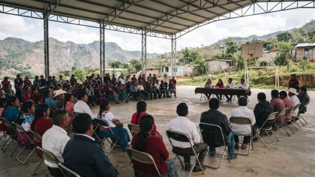 Bladimir Hernández llama a la unidad y al diálogo en San José Zapotal, Las Margaritas