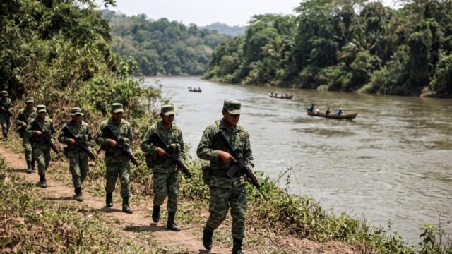 Blindan la frontera sur: ejércitos de México y Guatemala patrullan juntos contra el tráfico