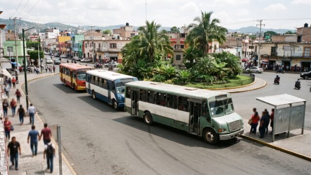 Bloquean rotonda del antiguo aeropuerto en Tapachula contra invasión de rutas