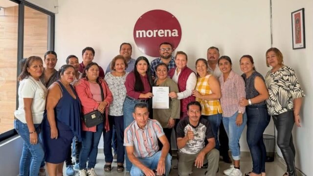 Brenda Meza se registra en Morena para coordinación municipal en Cacahoatán