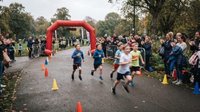 Celebran carrera infantil Solo para Peques 2026 con 200 participantes en Caña Hueca