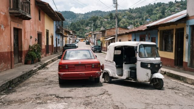 Chocan auto y mototaxi cerca del Cecytech en El Parral sin dejar lesionados