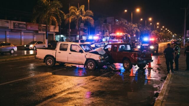Choque entre dos camionetas deja una persona con crisis nerviosa en Tapachula