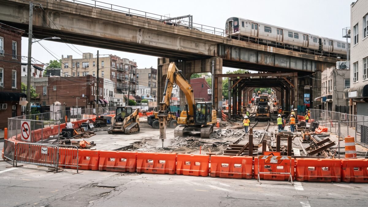 Cierran calles en Huixtla por obras de la Línea K y denuncian caos vial