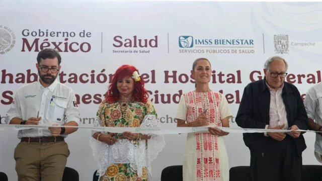 Claudia Sheinbaum entrega rehabilitación del Hospital General en Ciudad del Carmen, Campeche