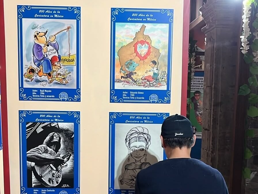 Cuatro caricaturistas chiapanecos participarán en exposición por 200 años en Ciudad de México
