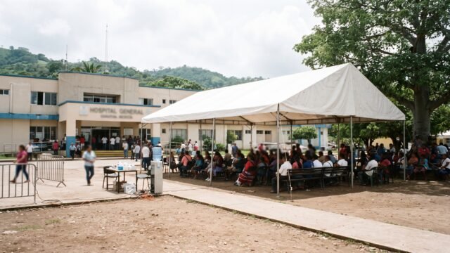 Denuncian cobro de 50 pesos por dormir en galera frente a hospital de Tapachula
