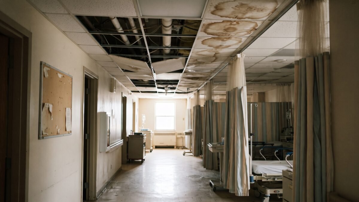 Denuncian deterioro del Hospital Básico Comunitario de Oxchuc por daños en techos