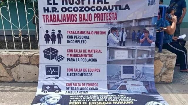 Denuncian falta de personal y deficiencias en Hospital Rural del IMSS en Ocozocoautla