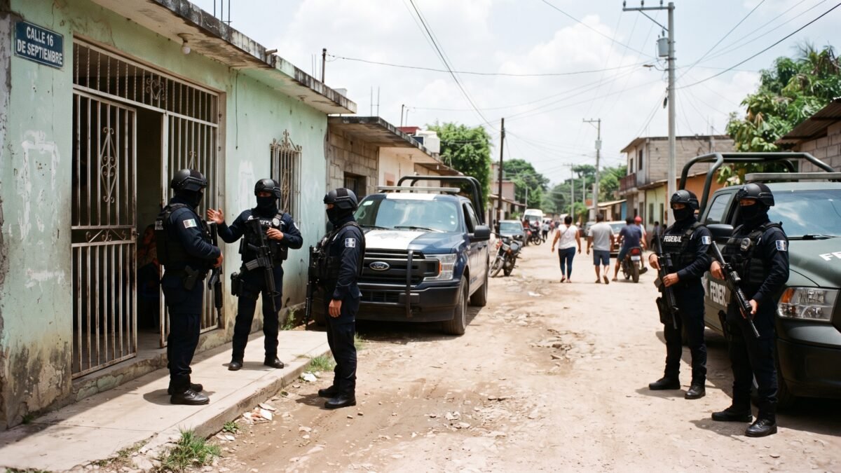 Desarticulan en Cacahoatán presunta red de tráfico de migrantes con cuatro detenidos