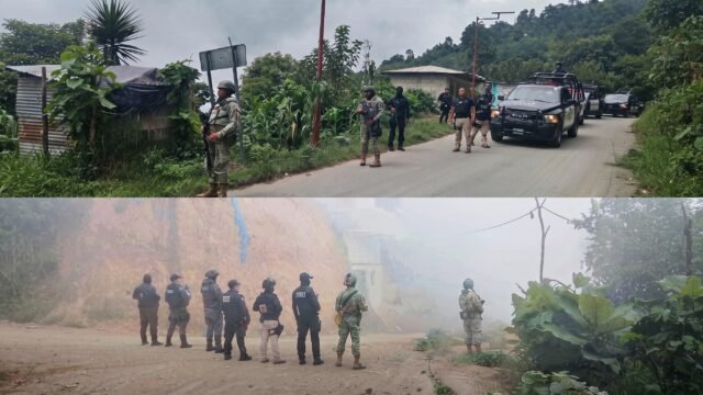 Despliegan operativo de seguridad en la zona alta de Tapachula por reportes de hombres armados