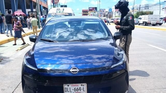Detectan a choferes de plataforma haciendo base en bulevar de Tuxtla Gutiérrez