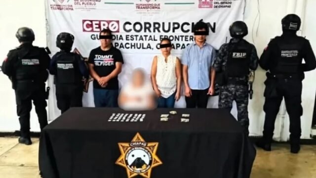 Detienen a cuatro en Tapachula por drogas e investigan vínculo con desaparición