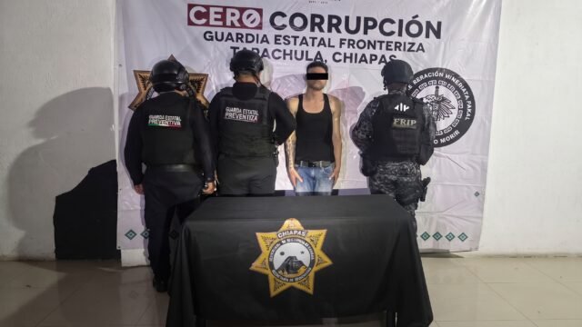 Detienen a hombre con 16 dosis de presunto cristal en Tapachula