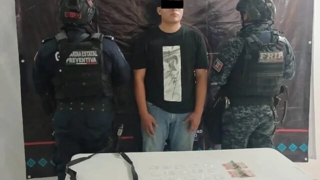 Detienen a hombre con 25 dosis de cristal en Petalcingo, Tila