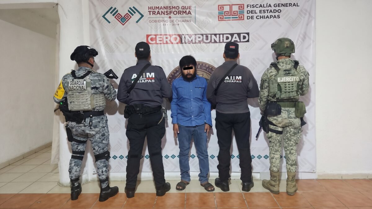 Detienen a hombre por presunta violencia familiar agravada en Salto de Agua