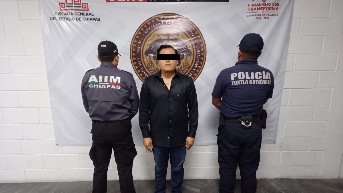 Detienen a hombre por presunto despojo agravado en Tuxtla Gutiérrez