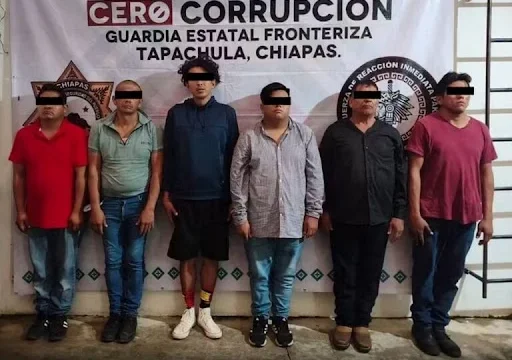 Detienen a seis por robo de más de 500 mil pesos al ayuntamiento de Cacahoatán